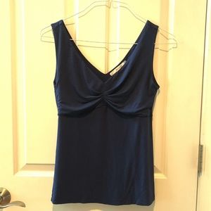 Navy Blue Double V Boden Tank